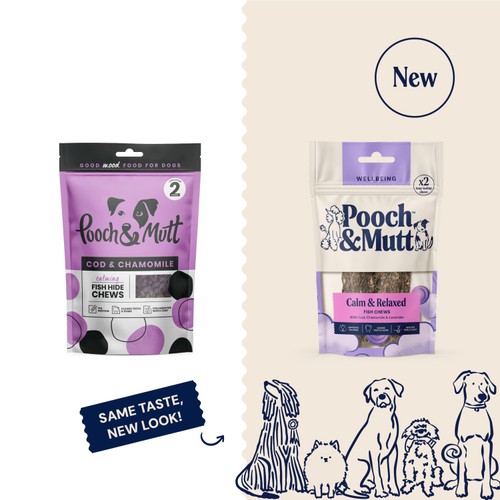 Pooch and Mutt Calming Fish Hide Chews