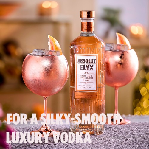 Absolut Elyx Copper Crafted Single Estate Premium Swedish Vodka