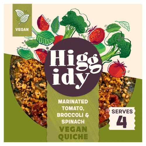 Higgidy Marinated Tomato, Broccoli & Spinach Vegan Quiche
