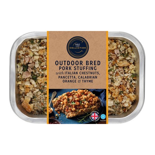M&S British Outdoor Bred Pork, Chestnuts, Pancetta,Orange & Thyme Stuffing