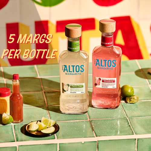Olmeca Altos Tequila Ready to Serve Strawberry Margarita