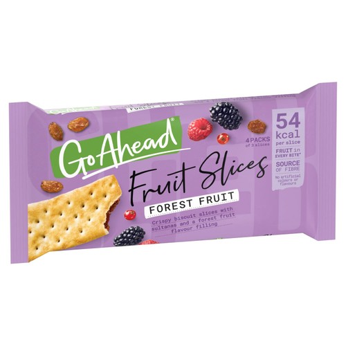Go Ahead Forest Fruit Crispy Fruit Slices Snack Bars Multipack