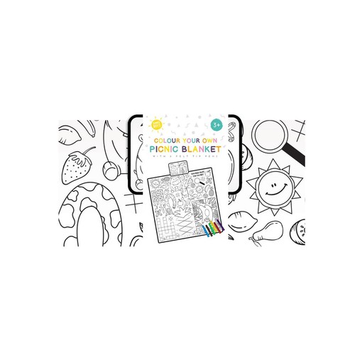 Summer Days Colour Your Own Picnic Blanket
