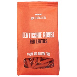 Gustosa Gluten Free Pasta 100% Organic Red Lentil Penne Rigate
