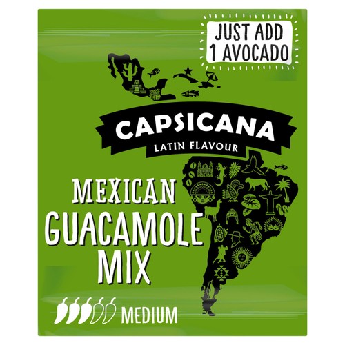 Capsicana Mexican Guacamole Mix Medium