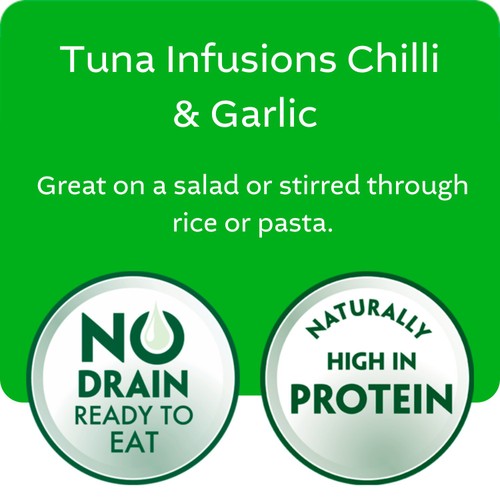 John West Chilli & Garlic No Drain Tuna Infusions
