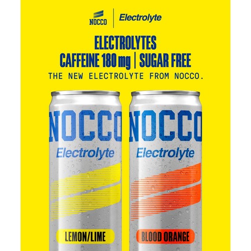 Nocco Electrolyte Lemon Lime 355ml 12-pack