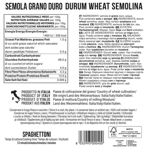 Filotea Spaghettoni Durum Wheat Semolina Pasta