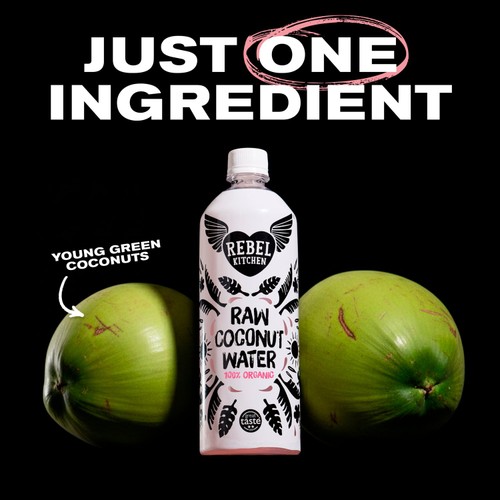 Rebel Kitchen 100% Pure Organic Coconut Water