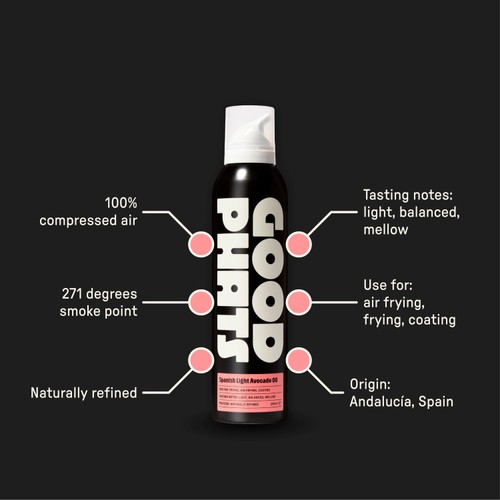 GOOD PHATS Spanish Light Avocado Oil Aerosol Spray