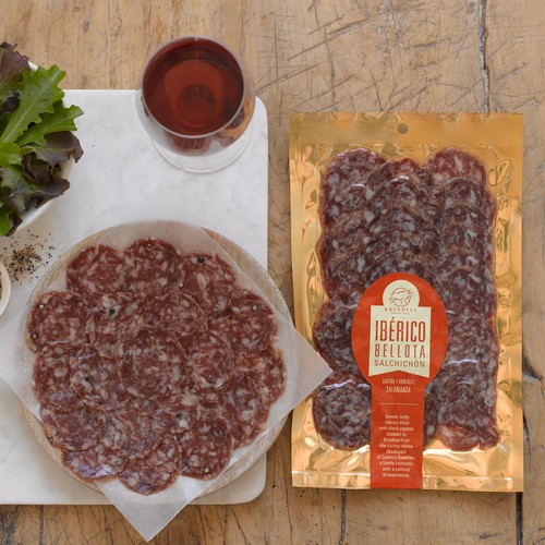  Brindisa Nitrate Free Spanish Salami Iberico Bellota Salchichon Slices