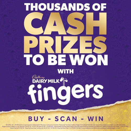 Cadbury Dairy Milk Fingers Milk Chocolate Biscuits