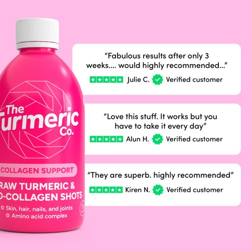 The Turmeric Co. Raw Turmeric & Collagen Dosing Bottle