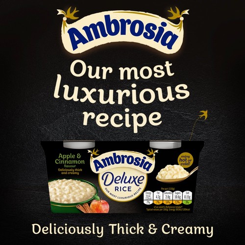 Ambrosia Deluxe Rice Pudding Apple and Cinnamon Pots