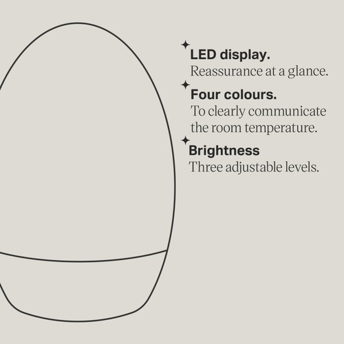 Tommee Tippee Gro Egg 2 Night Light and Digital Room Thermometer