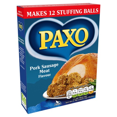 Paxo Pork Sausage Meat Flavour Stuffing