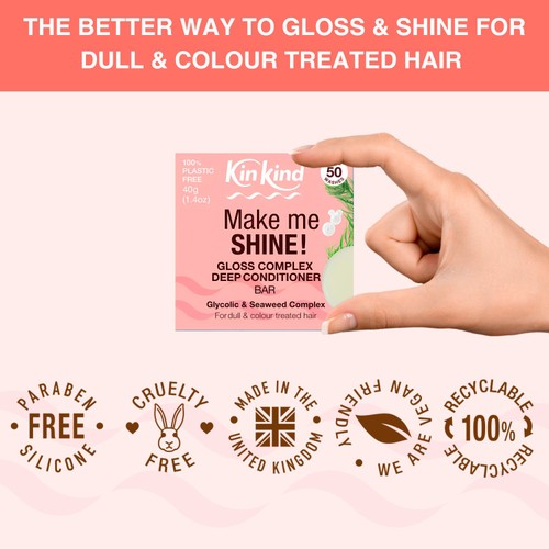 KinKind Make Me SHINE! Solid Conditioner Bar