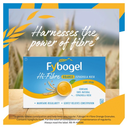 Fybogel Hi-Fibre Orange Flavour for Constipation Relief