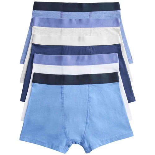 M&S Blue Nautical Trunks, 9-10 Years, Blue Mix