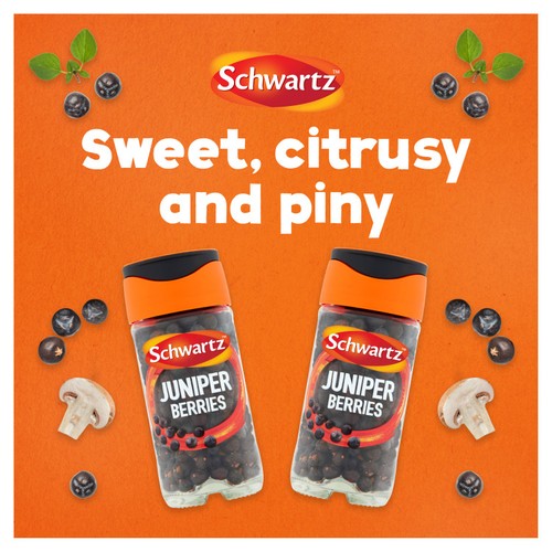 Schwartz Whole Juniper Berries Jar