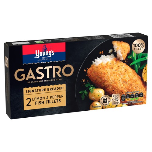Young's Gastro Signature Breaded Lemon & Pepper Fish Fillets