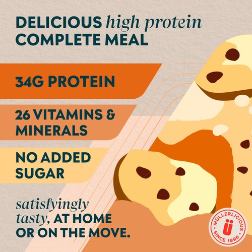 Muller x MyProtein Cookies & Cream High Protein Meal Replacement Shake