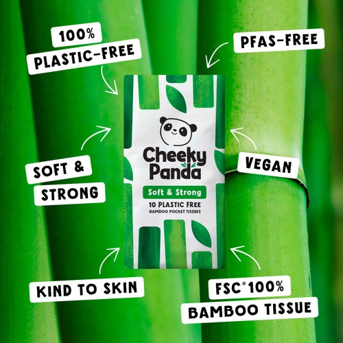 Cheeky Panda Natural Bamboo Pocket Tissue 