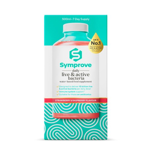 Symprove Live & Active Drink Supplement, Strawberry & Raspberry Flavour 