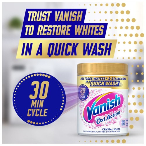 Vanish Oxi Action Fabric Stain Remover Powder Whites