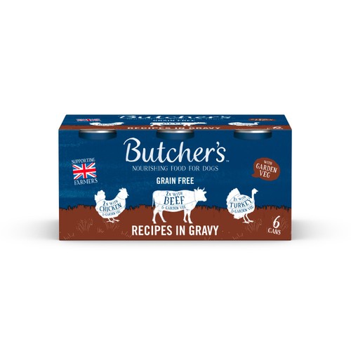 Butcher's Recipes in Gravy Dog Food Tins