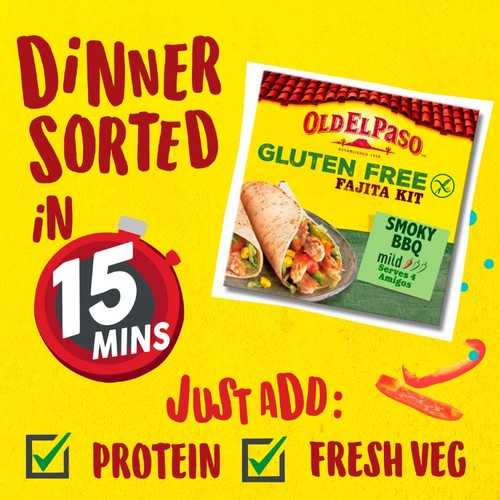 Old El Paso Mexican Gluten Free Smoky BBQ Fajita Kit