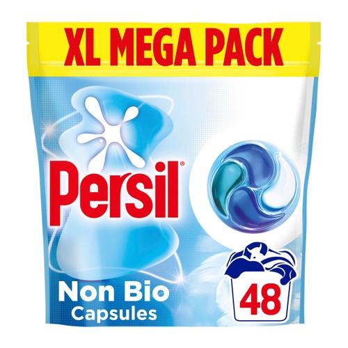 Persil Non Bio 4 in 1 Fast-Dissolving Laundry Capsules 48 Washes