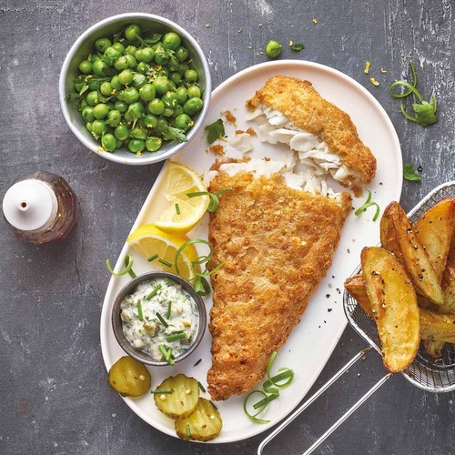 M&S 4 Battered Haddock Fillets Frozen