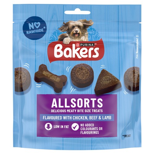 Bakers Allsorts Chicken Beef & Lamb Dog Treats