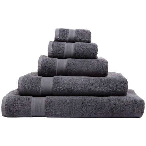 M&S Super Soft Pure Cotton Antibacterial Hand Towel, Charcoal
