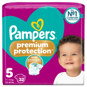 Pampers Premium Protection Nappy Pants, Size 6 (15kg+) Essential Pack