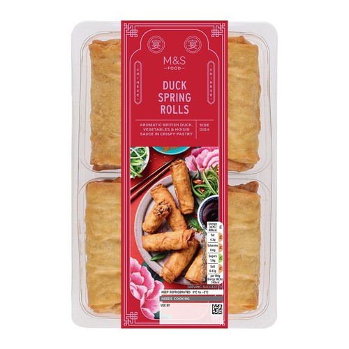 M&S 6 Duck Spring Rolls