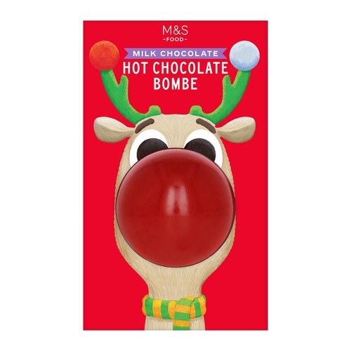 M&S Reindeer Hot Chocolate Bombe