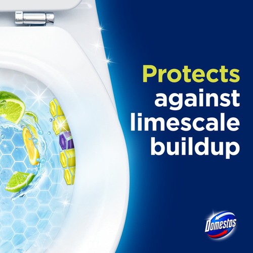 Domestos Power 5 Lime Toilet Rim Block Duo Pack