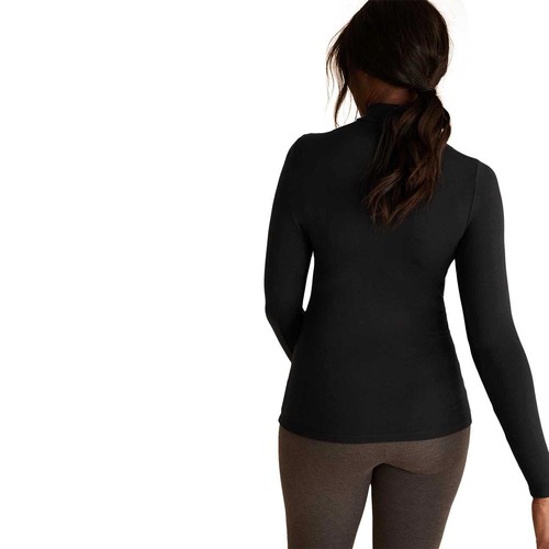 M&S Womens Lightweight Heatgen Thermal Long Sleeve Tops, Size 16, Black