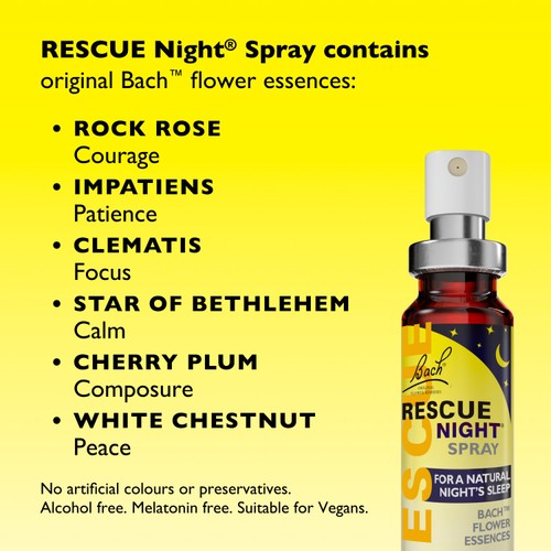Bach Flower Remedies Rescue Night Spray 