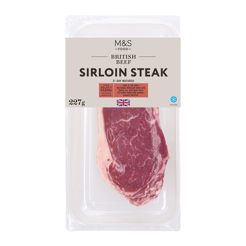 M&S 21 Day Matured Sirloin Steak