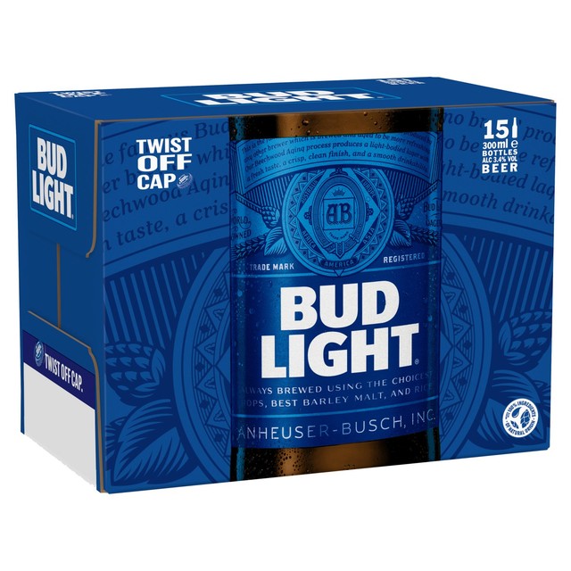 Bud Light Beer 15 x 300ml Sleeve