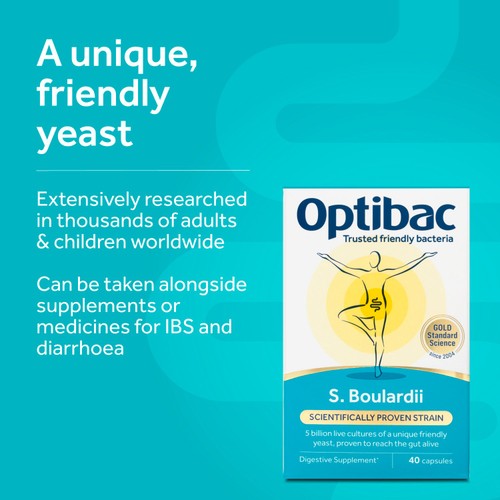 Optibac Probiotics Saccharomyces Boulardii - 16 Capsules