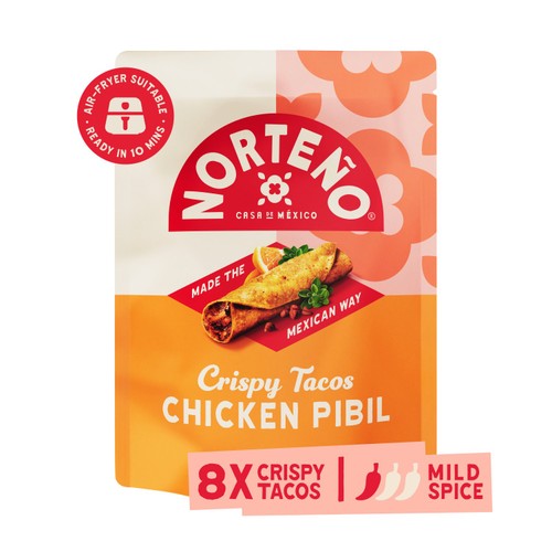 Norteno Mexican 8 Crispy Tacos Chicken Pibil