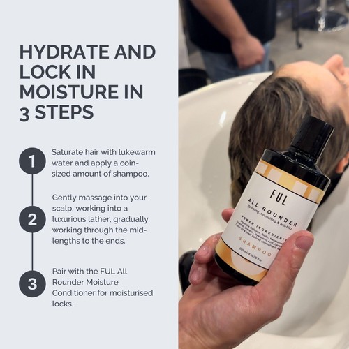 FUL All-Rounder Shampoo for Dry, Damaged & Frizzy Hair