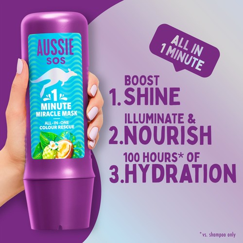 Aussie SOS 1 Minute Miracle Colour Rescue Mask 