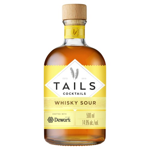Tails Cocktails Dewars Whisky Sour Premixed Cocktail