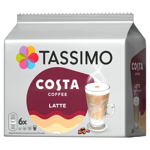 Tassimo Costa Latte Coffee Pods