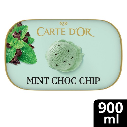 Carte D'Or Refreshing Mint Choc Chip Ice Cream Tub